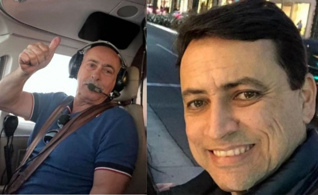 O piloto Geraldo Claudio e o empresário Antônio Augusto