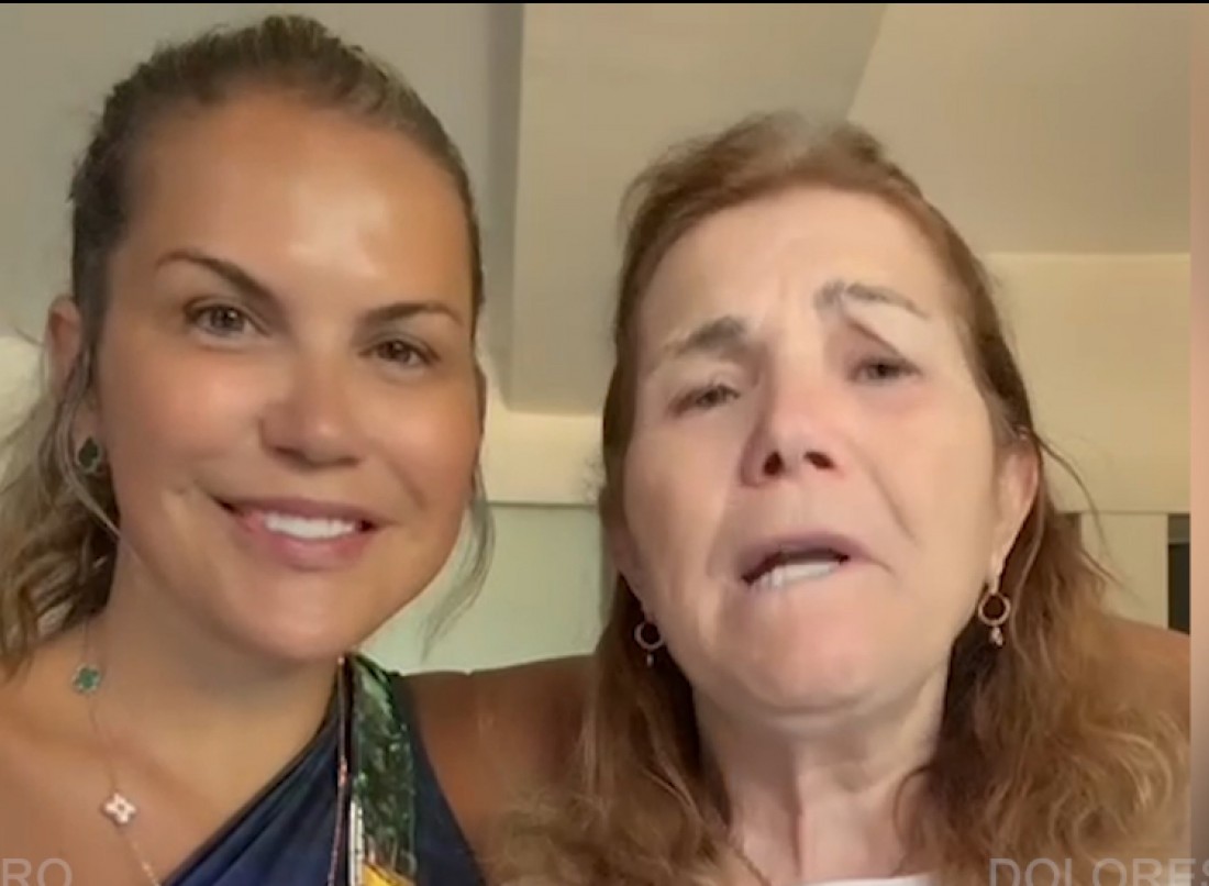 Kátia Aveiro e Dolores Aveiro (irmã e mãe do jogador Cristiano Ronaldo)