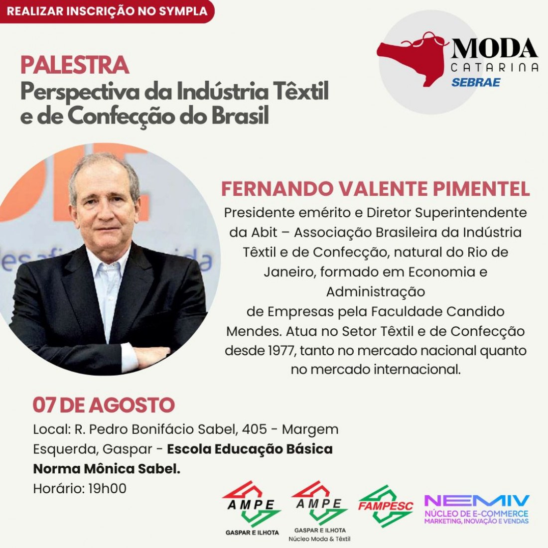 O evento será um marco para o setor têxtil local