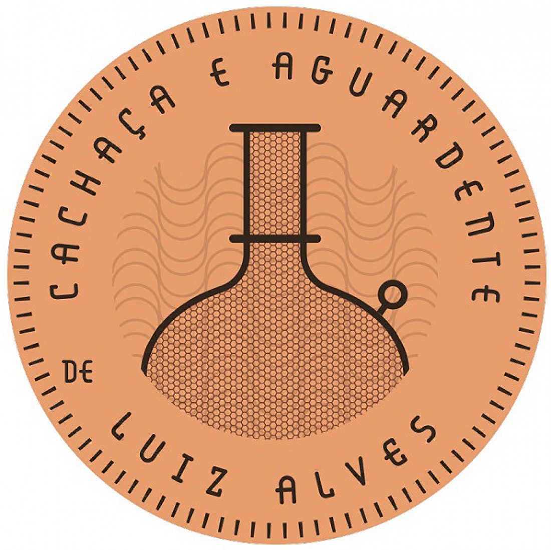 Selo de cachaça e aguardente de Luiz Alves