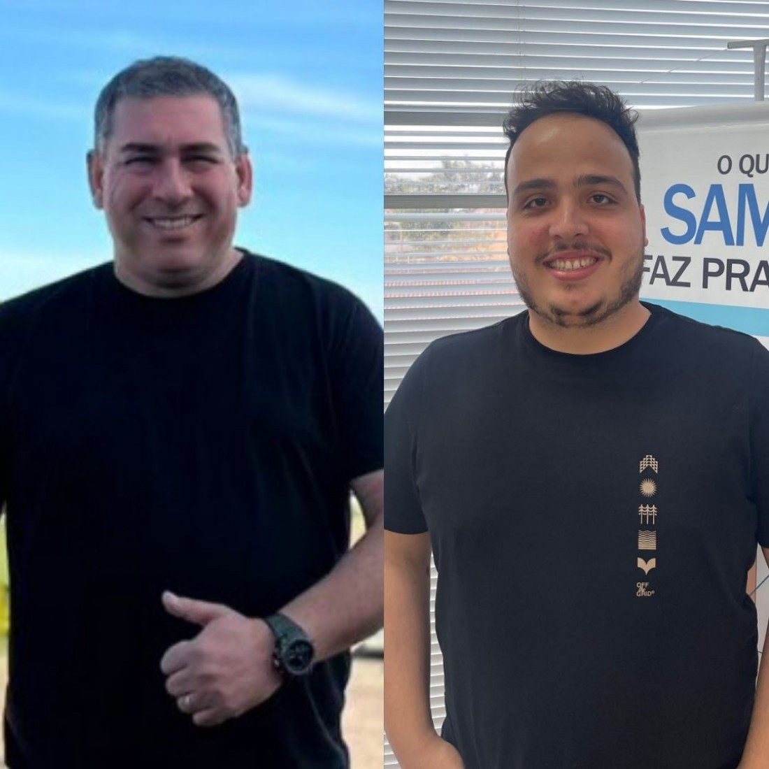 Emerson (direita) e Richard assumem cargos importantes na estrutura do governo municipal
