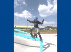 Enzo alimenta a paixão pelo patins desde os quatro anos de idade