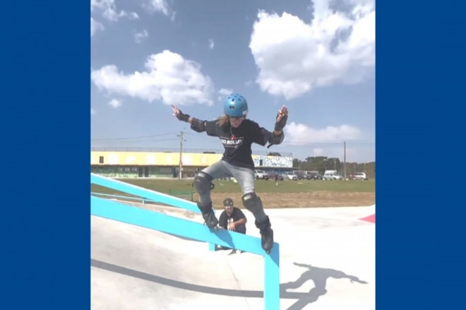Enzo alimenta a paixão pelo patins desde os quatro anos de idade