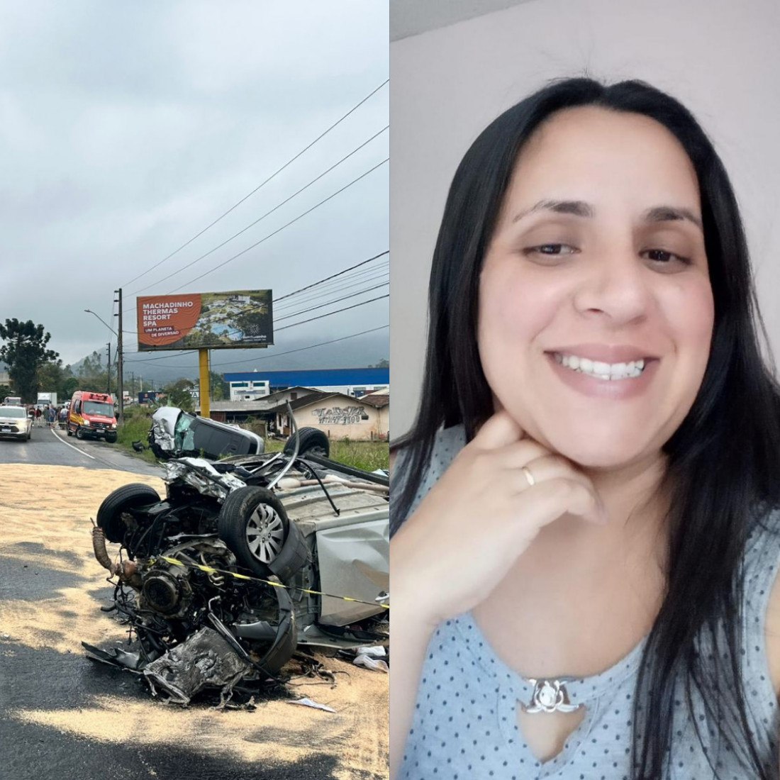 Acidente ocorreu na manhã desta segunda-feira (23), na Rodovia Ivo Silveira, em Gaspar