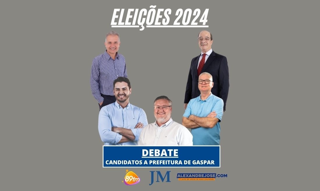 Debate entre candidatos a prefeito de Gaspar, dia 30/09