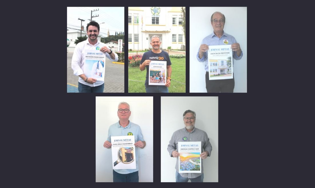 Candidatos produziram as manchetes que gostariam de ler no Jornal Metas no último dia de mandato