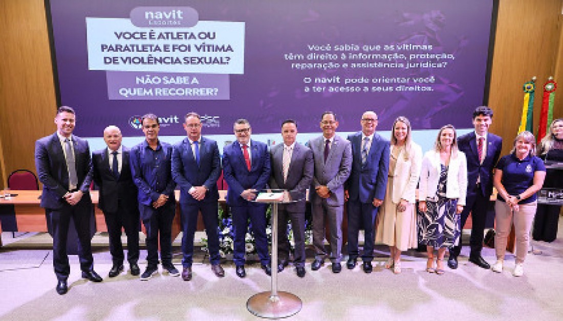Navit Esporte é uma parceria do MPSC com diversas entidades esportivas, atletas e paratletas terão um núcleo especializado no enfrentamento de crimes de violência sexual no meio esportivo