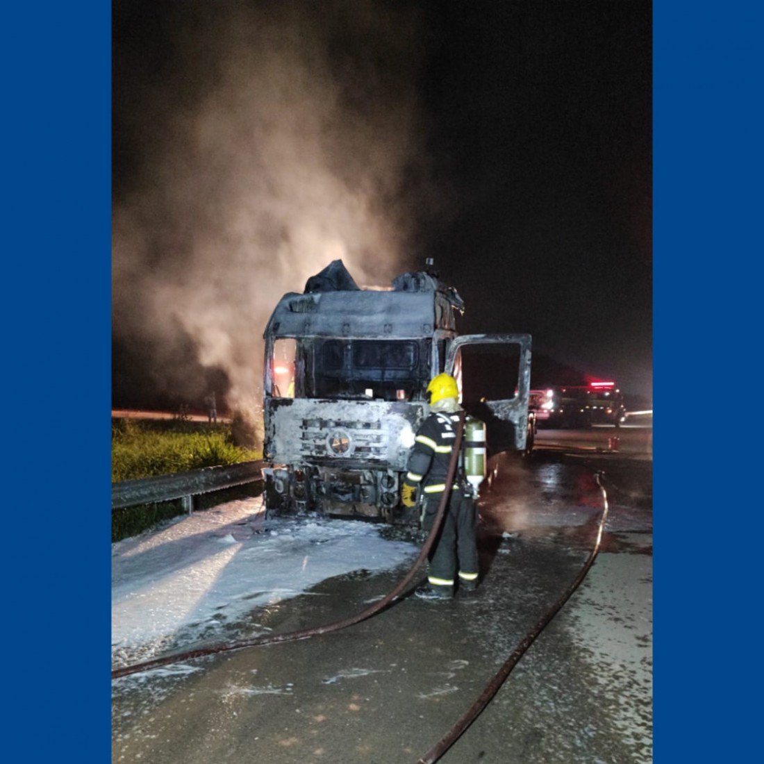 O motorista conseguiu sair ileso