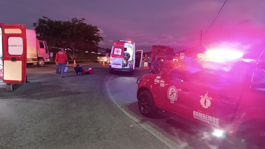 Bombeiros voluntários tentaram, por meia hora, reanimar a vítima