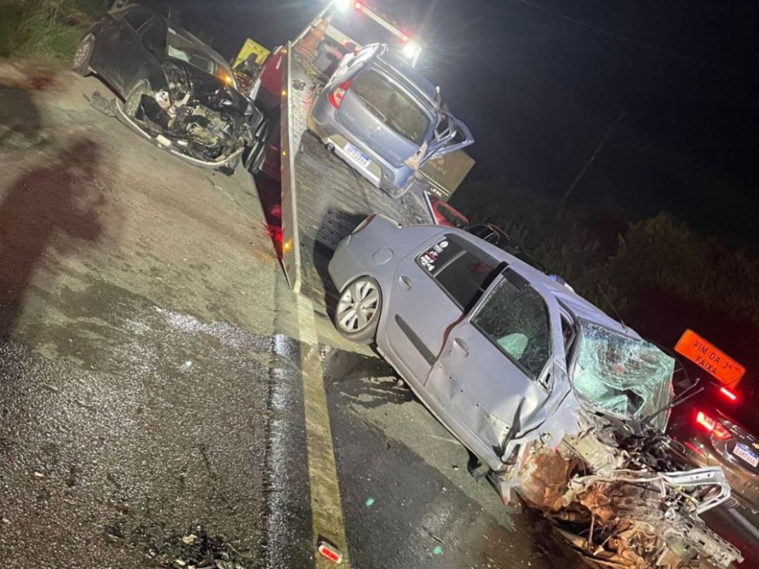 As vítimas foram levadas para o Hospital Beatriz Ramos, em Indaial