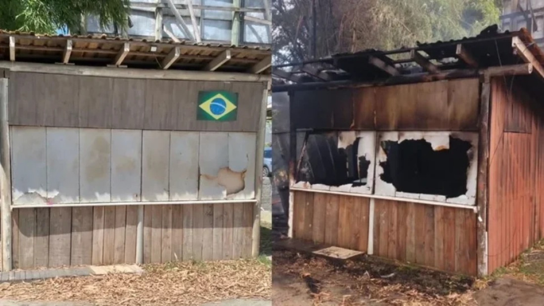 Casa ficou completamente destruída