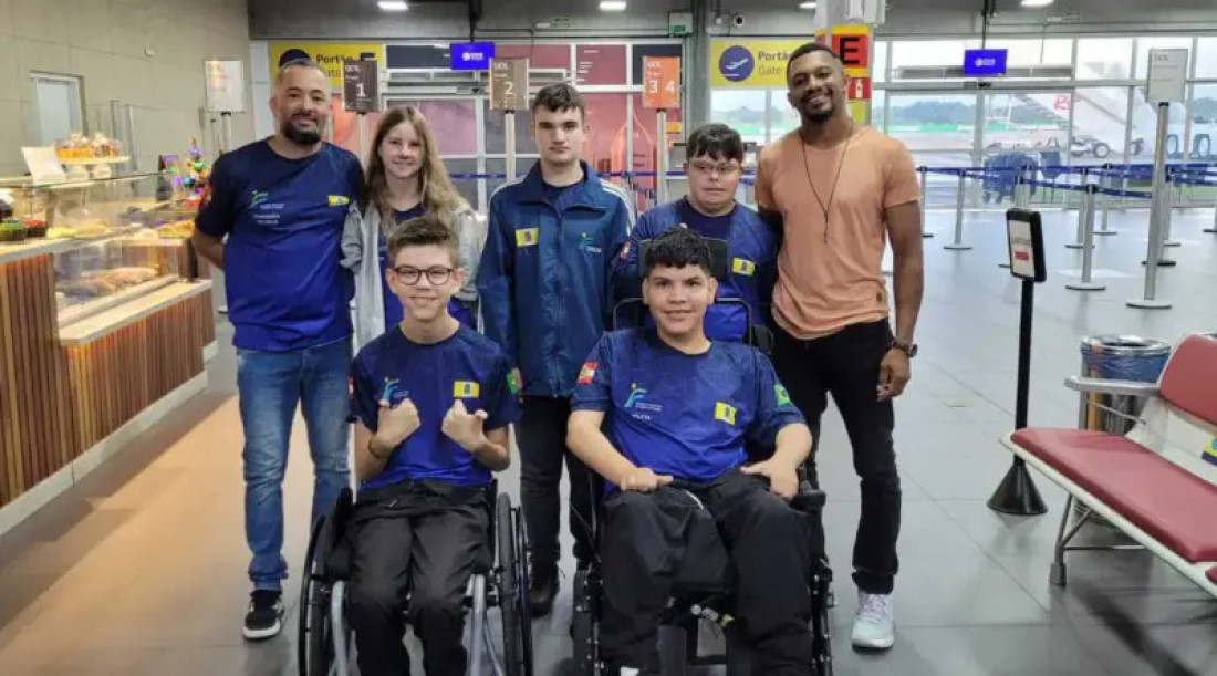 Com 5 atletas e 4 técnicos, Gaspar participa das modalidades de atletismo, bocha paralímpica e natação