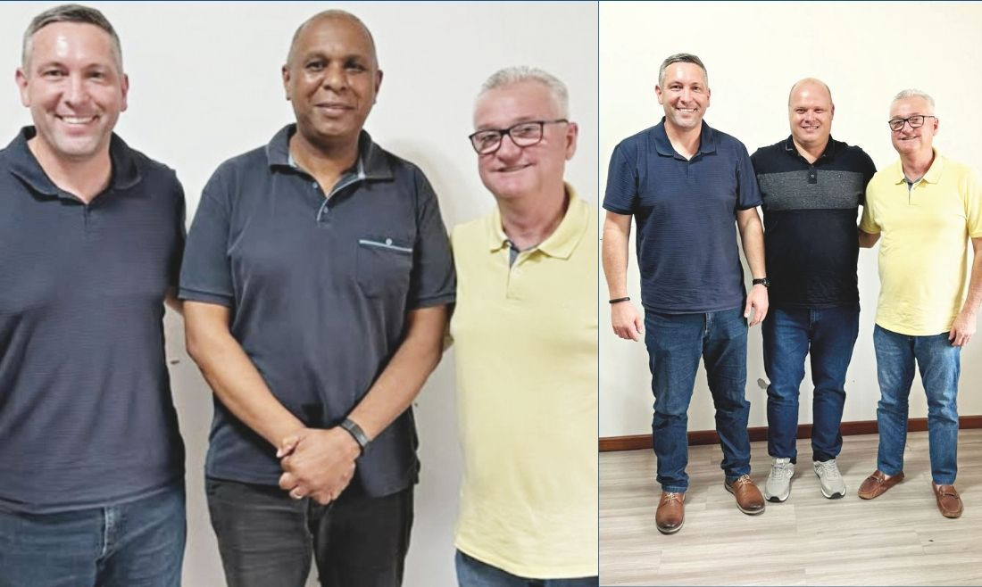 Cícero Amaro (C) vai assumir a presidência do Samae e Bruno Theiss a Superintendência do Distrito do Belchior