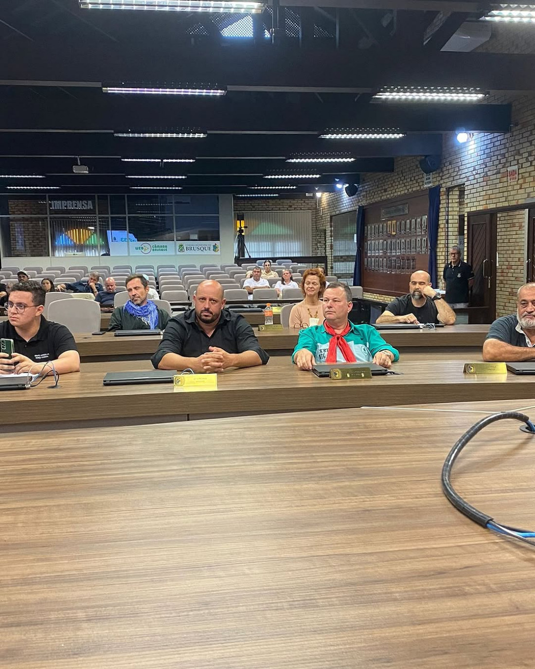 Presença do CTG na sessão legislativa da Câmara de Vereadores de Brusque