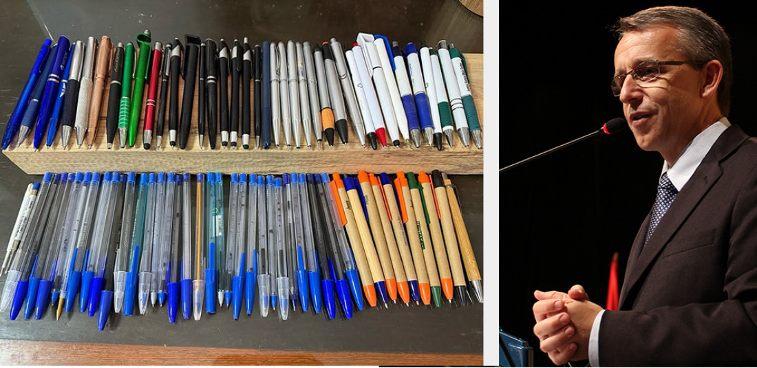 Prefeito diz que cada caneta tem uma história