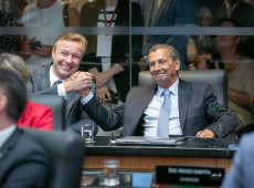 Garcia e o deputado Napoleão Bernardes 