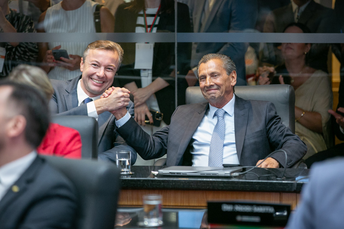 Garcia e o deputado Napoleão Bernardes 