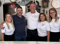 Maria Eduarda de Oliveira, Padre Luiz Langer, Márcio Soares, Patrícia Thomé e  Samara Aparecida Domingos