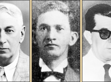 Em ordem: Jacó Alexandre Schmitt, Antônio Martins dos Santos e João Gomes Nóbrega