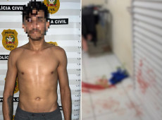 A Polícia Militar assumiu a custódia do homem, que segue preso enquanto a investigação prossegue