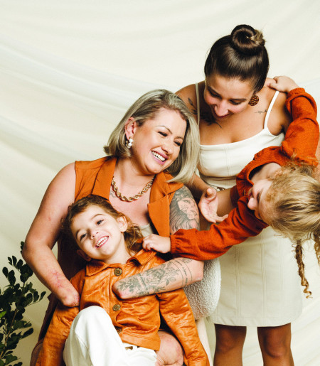 Mãe Silvana Santos com as Ana’s da sua vida... Ana Carolina, Ana Cecília e Ana Clara