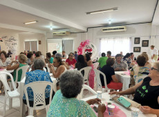 O evento contou com palestra sobre saúde mental, sorteios de brindes e um café da tarde especial
