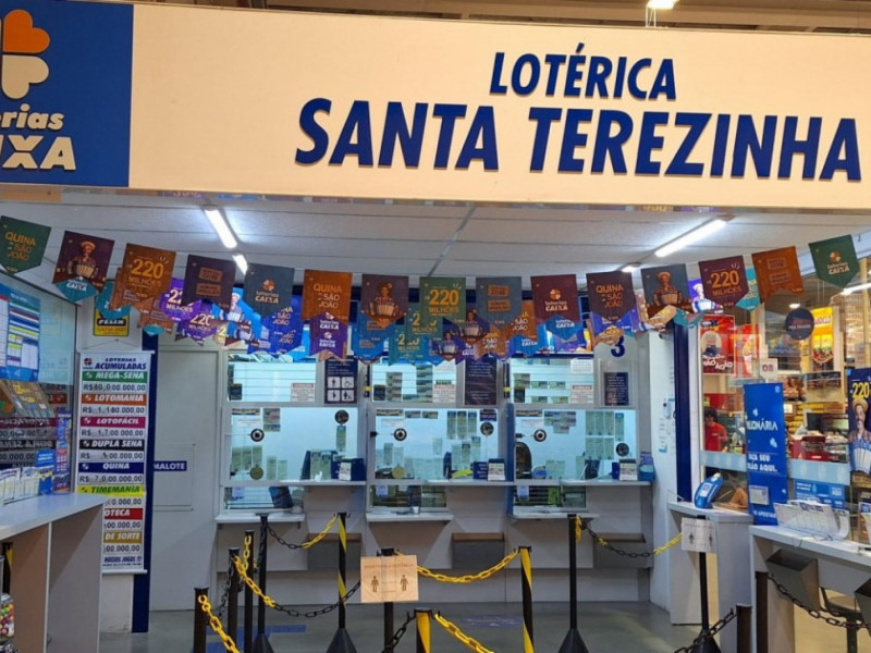 A Lot&eacute;rica Santa Terezinha fica junto ao Koch, na entrada do bairro Santa Terezinha