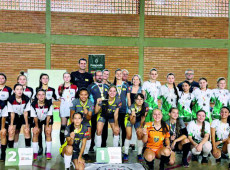 As meninas de Gaspar garantiram vaga para a etapa regional da competição catarinense