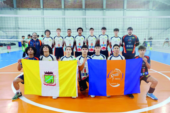 Em casa, o vôlei feminino terminou em sexto na fase do estadual