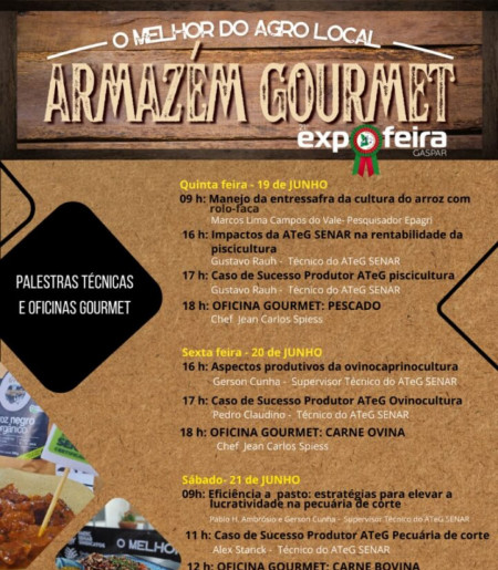 Programação completa do evento