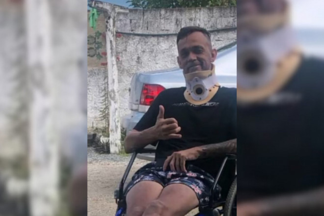 Depois do acidente, Gelson perdeu parte dos movimentos