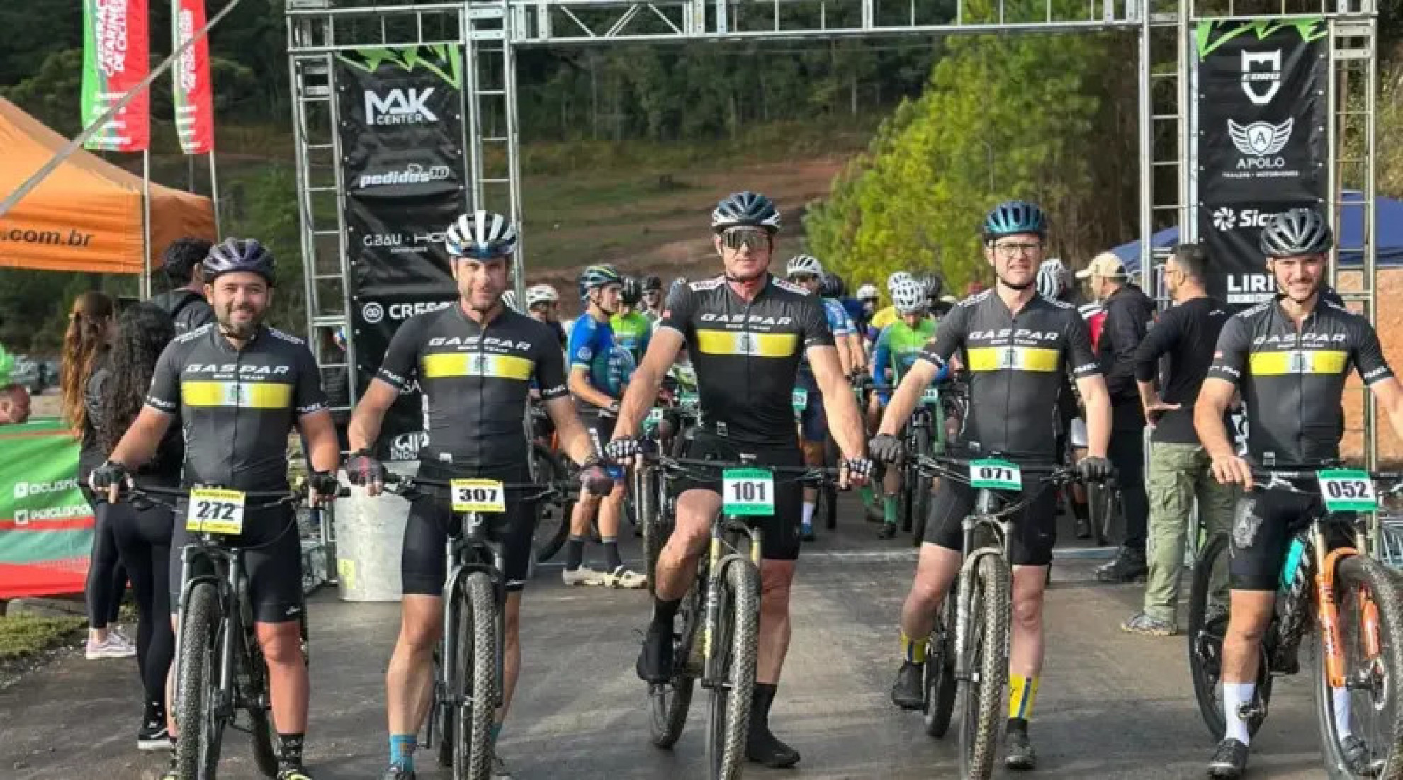 Gaspar marcou presença com força no 4º Campeonato Estadual Catarinense de Mountain Bike