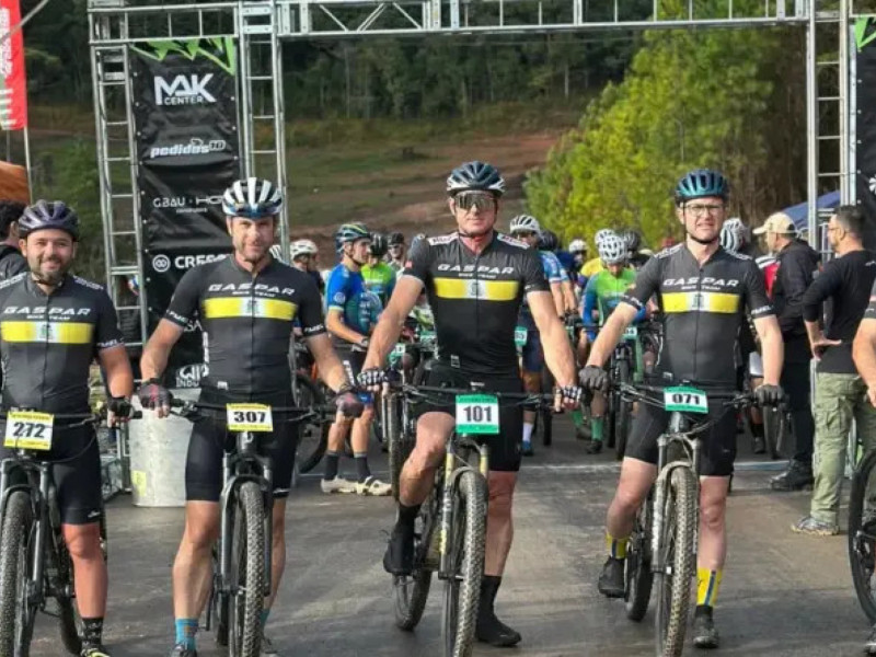 Gaspar marcou presença com força no 4º Campeonato Estadual Catarinense de Mountain Bike