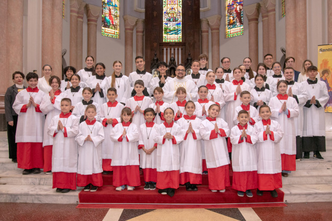 Envio dos Coroinhas e Acólitos da Igreja Matriz São Pedro Apóstolo.