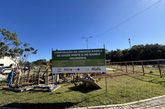 Enquanto isso, a construção da unidade de Santa Terezinha segue paralisada após erro técnico nas fundações