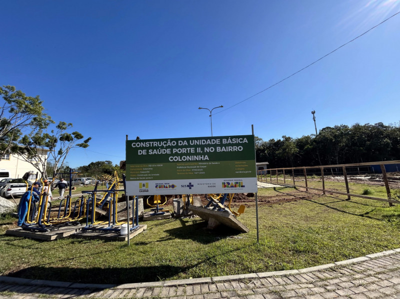 Enquanto isso, a construção da unidade de Santa Terezinha segue paralisada após erro técnico nas fundações
