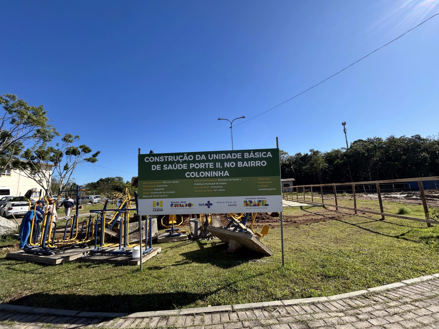 Enquanto isso, a construção da unidade de Santa Terezinha segue paralisada após erro técnico nas fundações