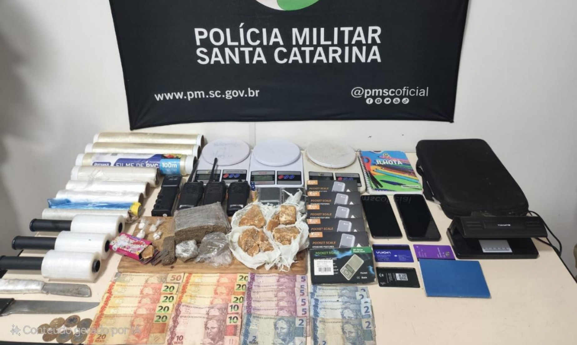 Todos os envolvidos já tinham passagens por tráfico