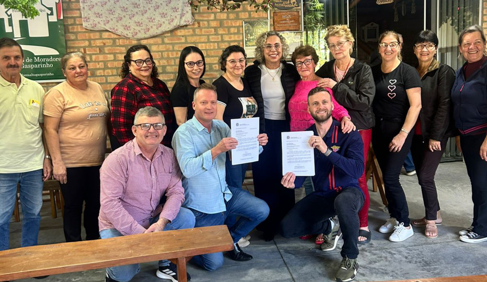Comunidade do Alto Gasparinho comemorou a verba para fomentar o turismo