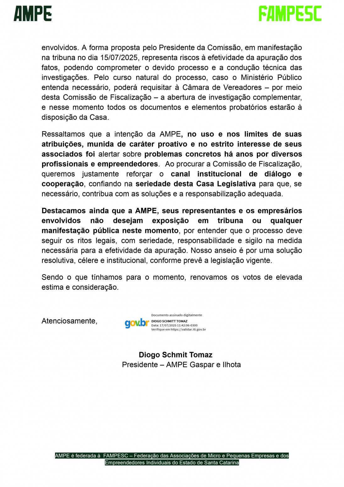 COMUNICADO