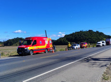 O acidente aconteceu no bairro Santa Terezinha e mobilizou três viaturas do Corpo de Bombeiros Militar
