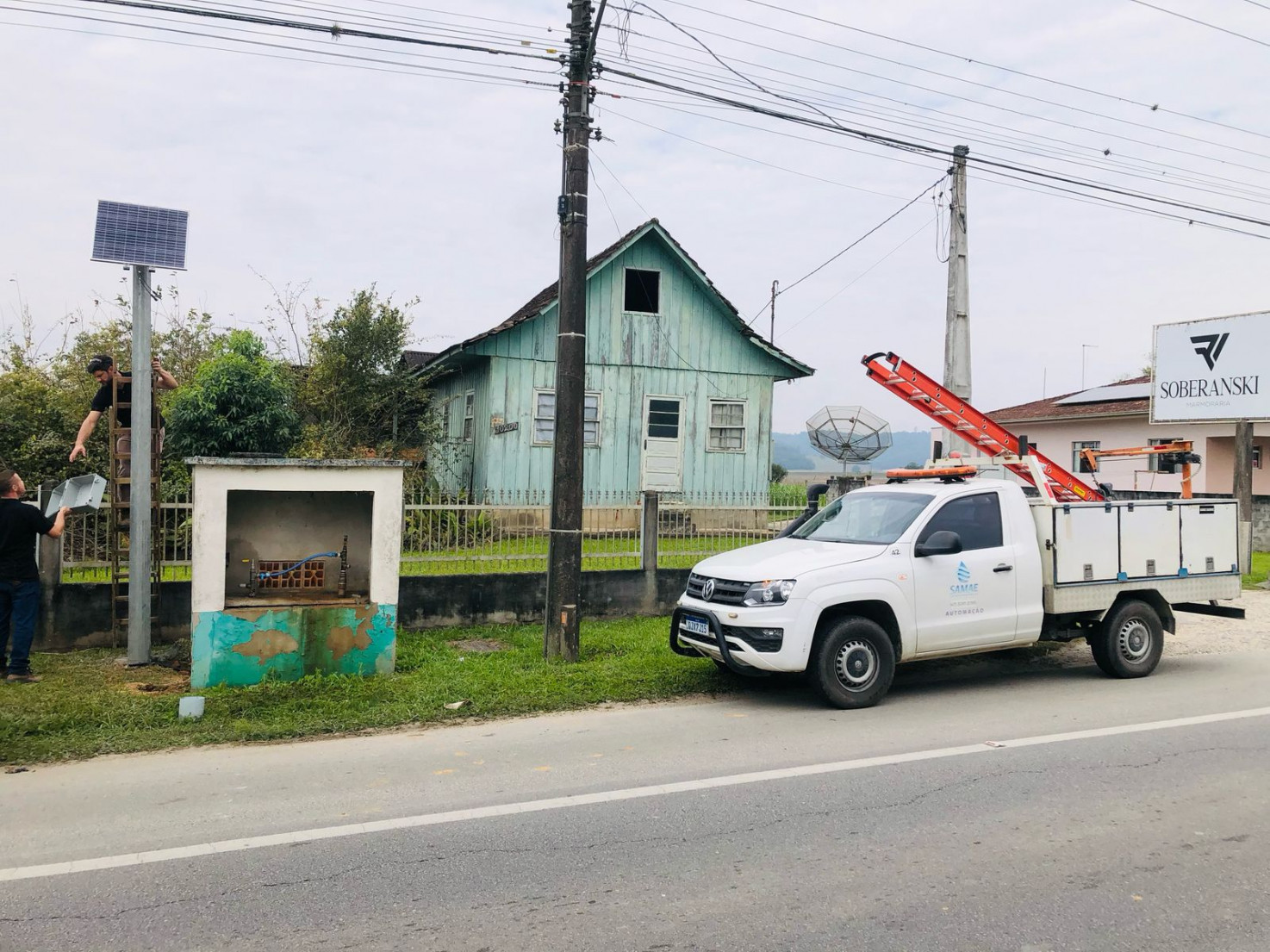 Equipe do Samae instalou equipamento de telemetria