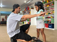 Crianças e adolescentes partipam do Projeto de Iniciação Esportiva