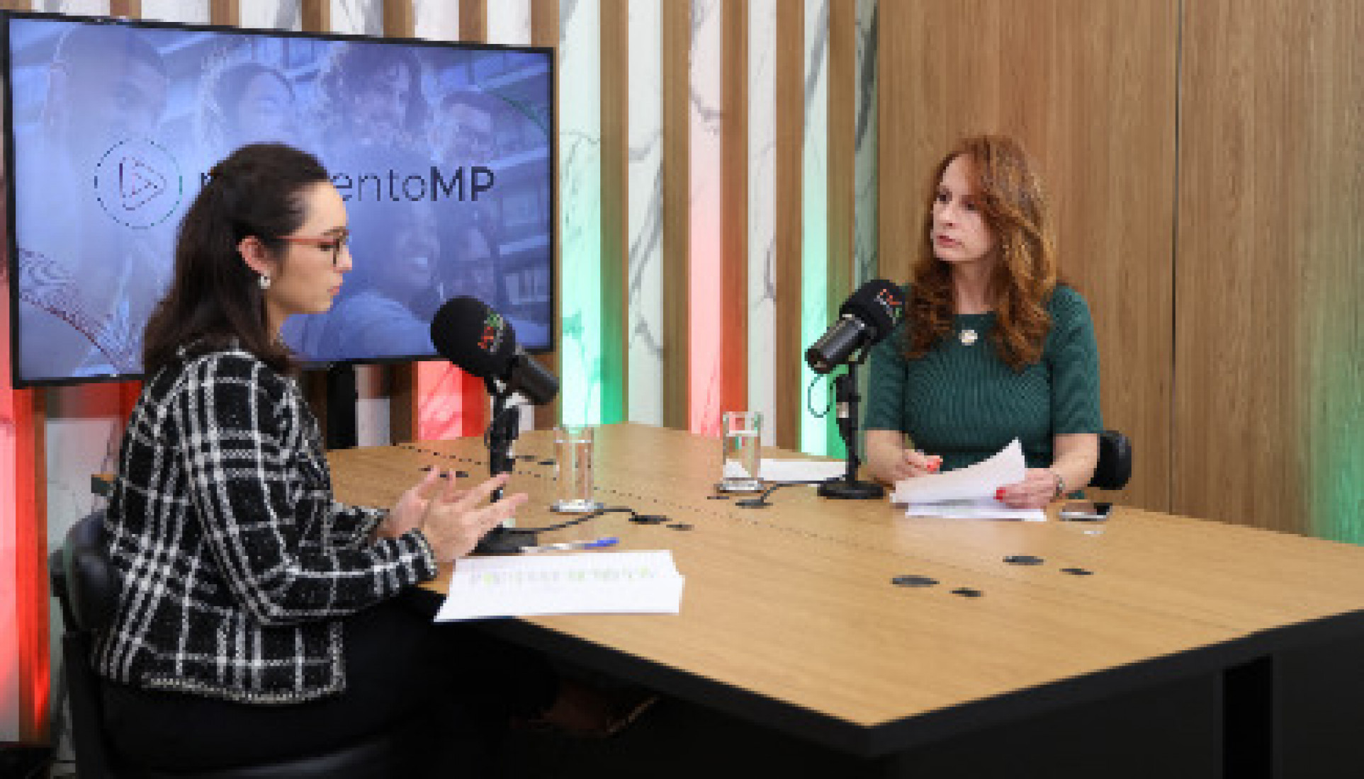Parte do podcast Momento MP