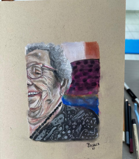 A relação de Bábara com a arte começou muito cedo mas, o seu talento ganhou força durante o isolamento da pandemia