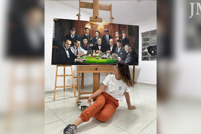 A relação de Bábara com a arte começou muito cedo mas, o seu talento ganhou força durante o isolamento da pandemia