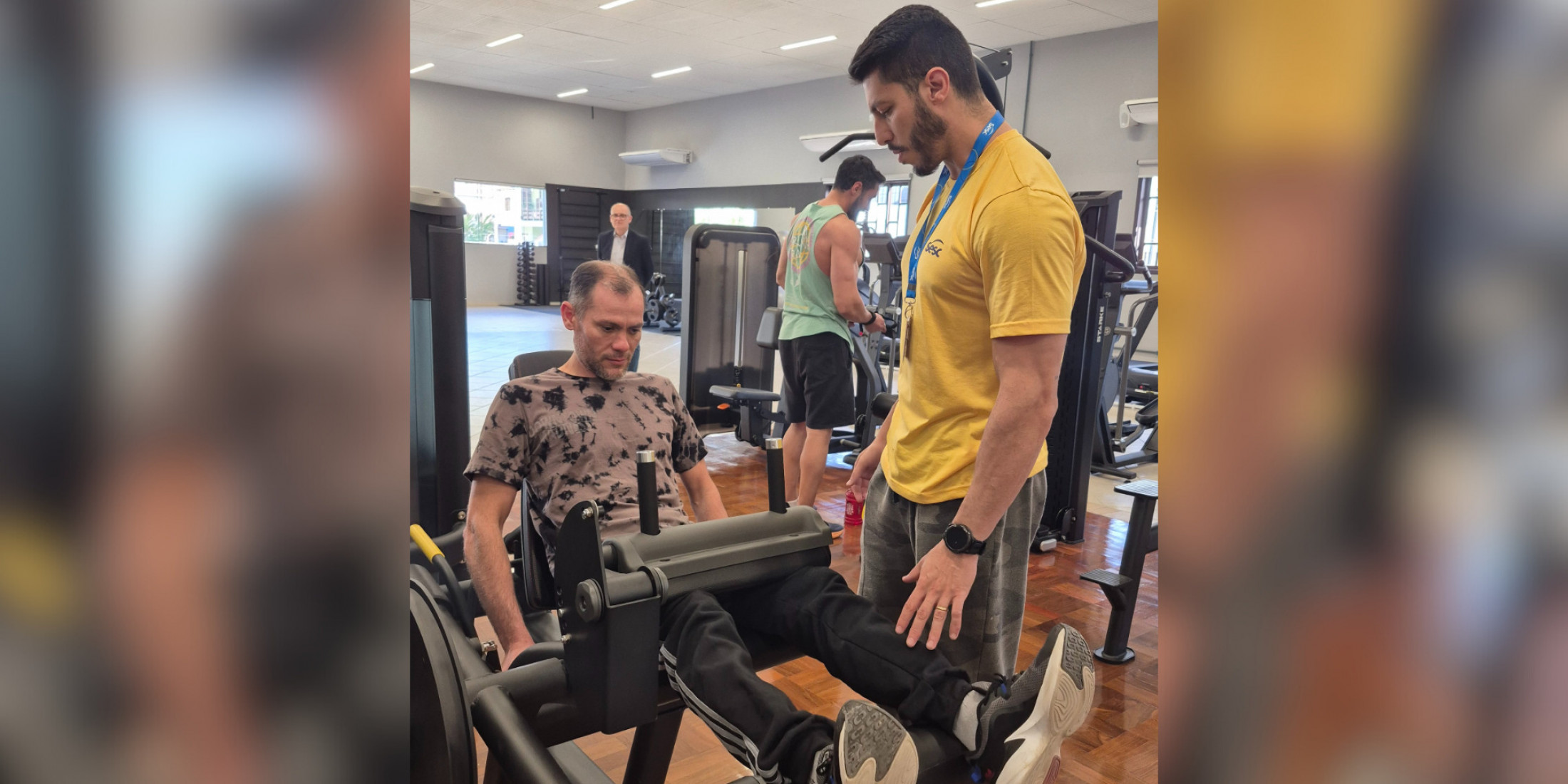 A academia de musculação está tendo grande procura