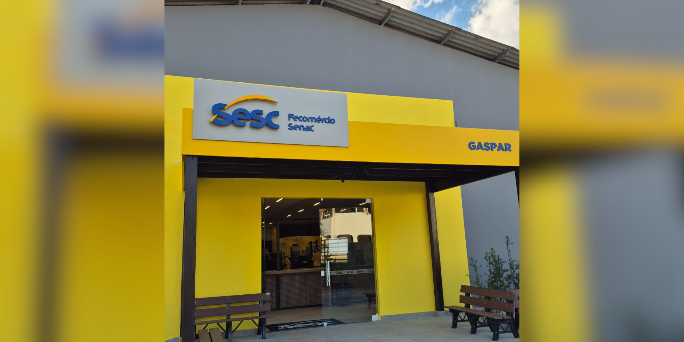 Atual sede do SESC Gaspar