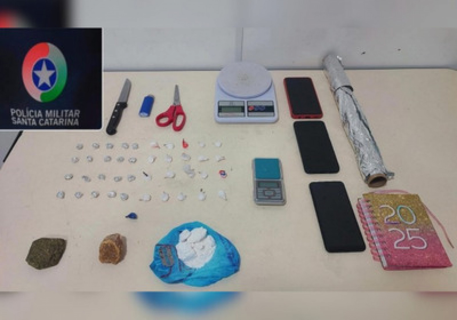 O suspeito, de 24 anos, foi preso em flagrante e encaminhado à Delegacia de Polícia Civil de Blumenau