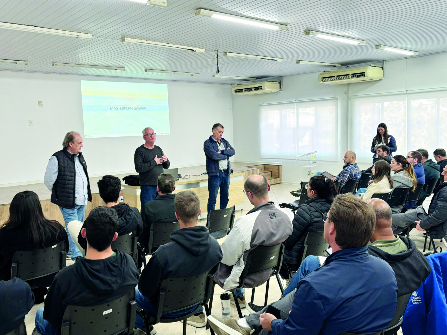 Prefeito anunciou a parceria com a +Gaspar e a retomada da atualização do Plano Diretor